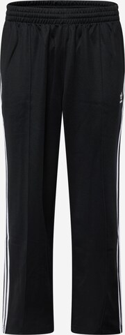 Largi Pantaloni 'Adicolor' de la ADIDAS ORIGINALS pe negru: față