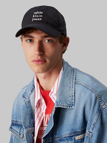 Calvin Klein Jeans Cap 'Twill Logo' in Black