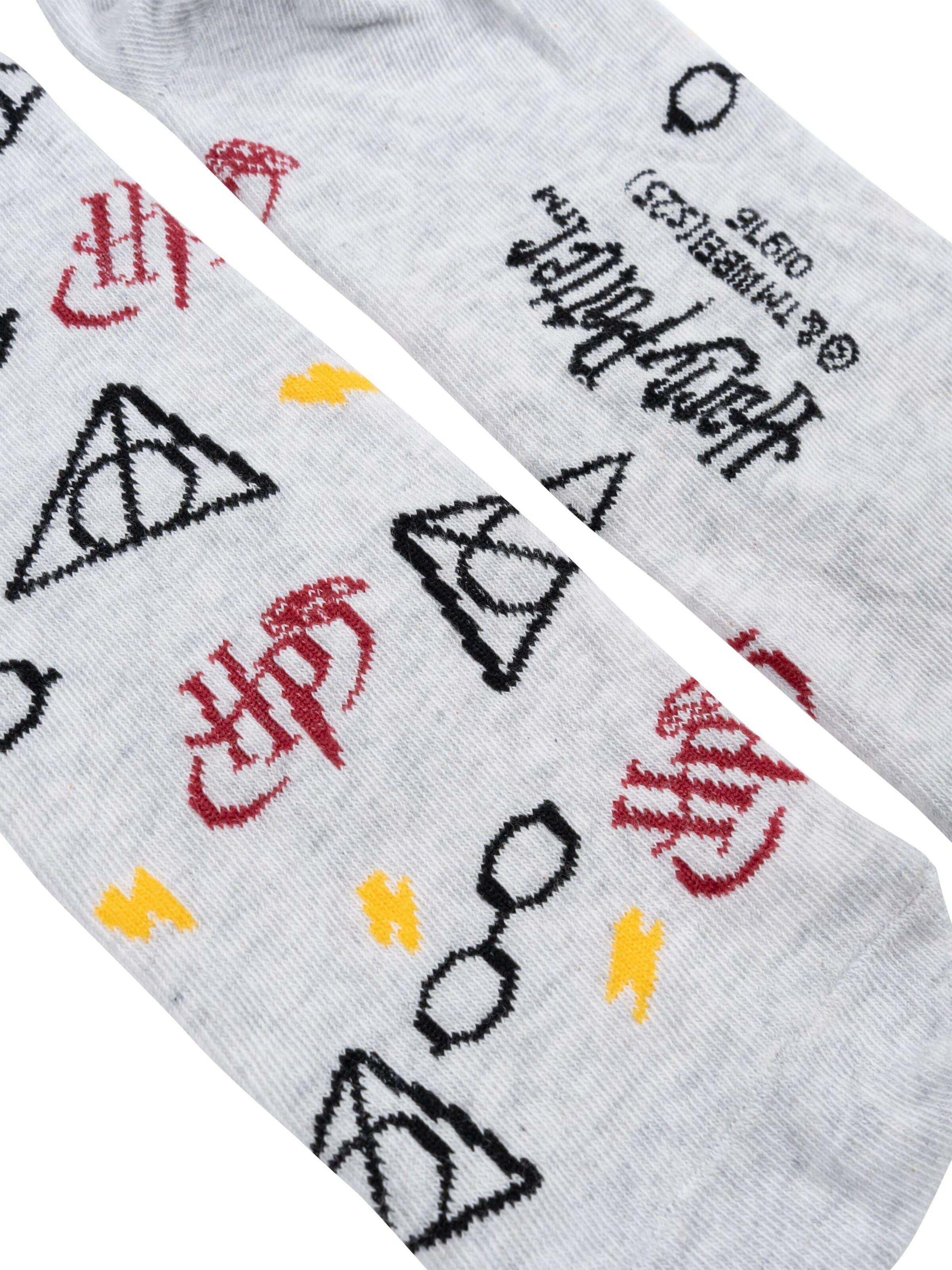 Harry Potter Socks 'Hogwarts' in Grey