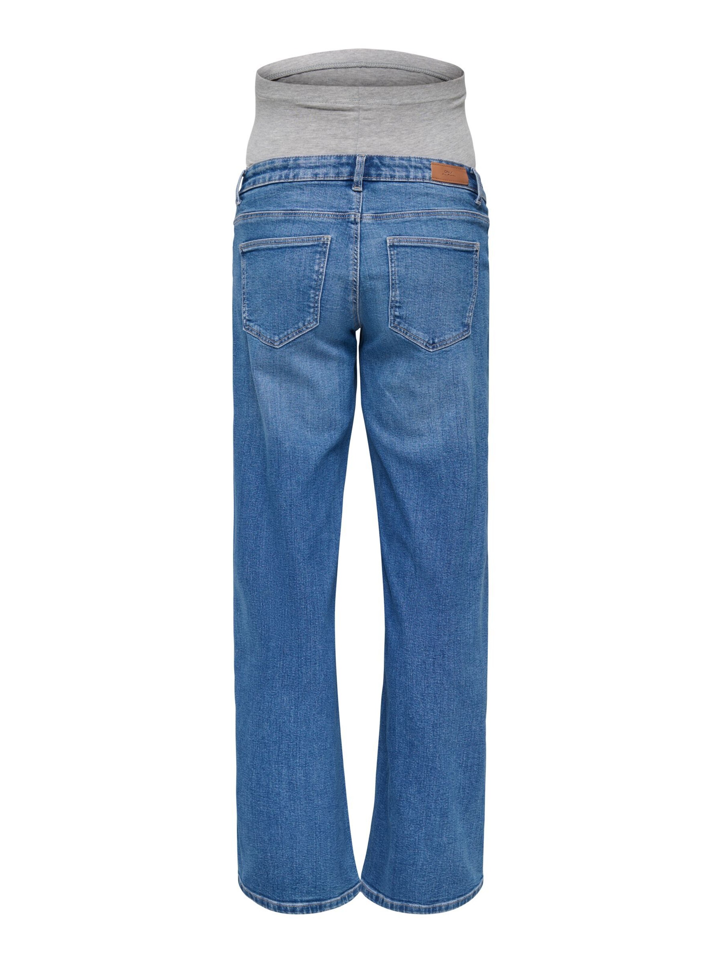 Only Maternity Wide leg Jeans in Blauw