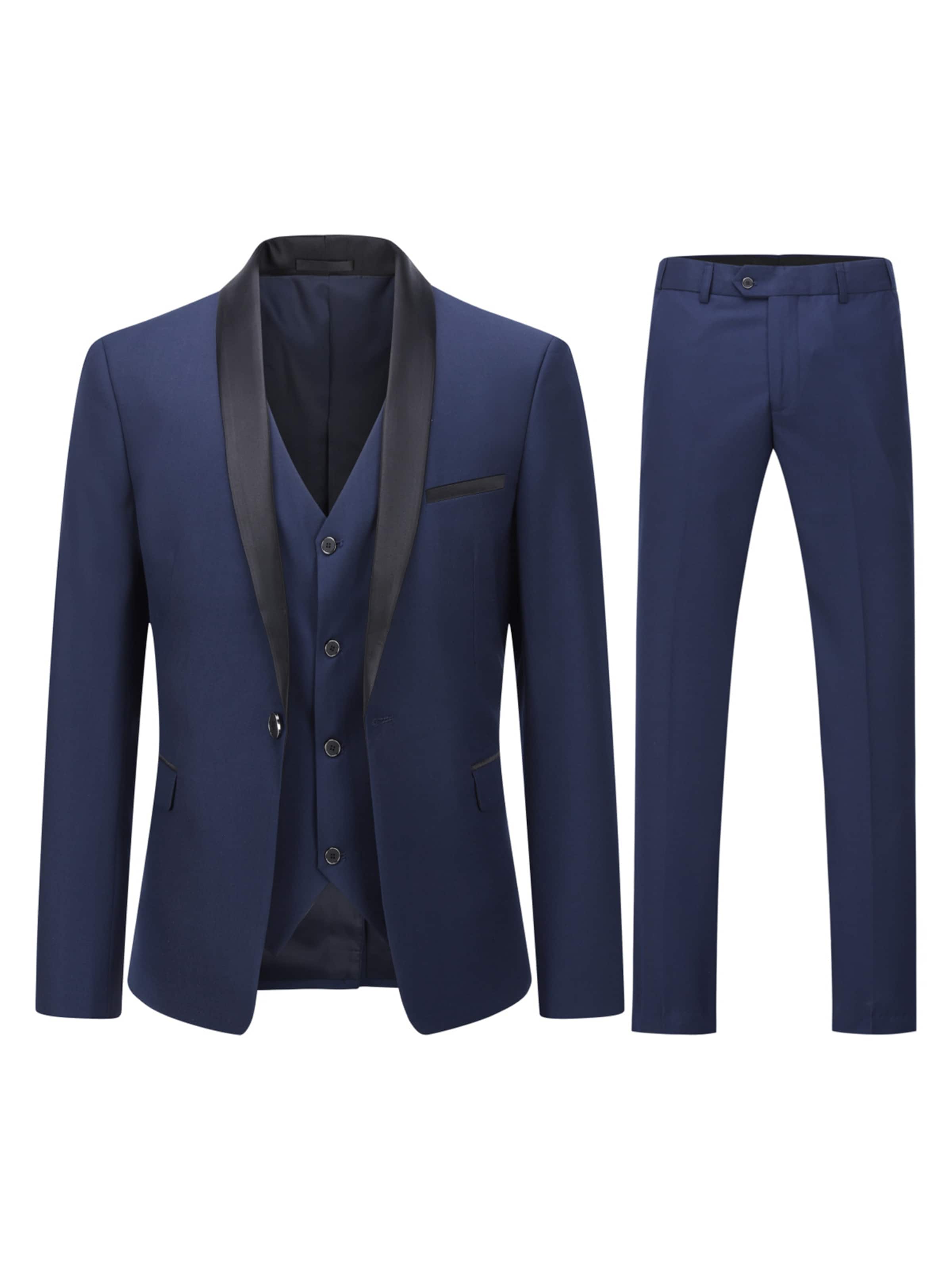 Youthup Slimfit Anzug in Blau: Vorderseite