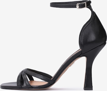 Kazar Sandals in Black: front