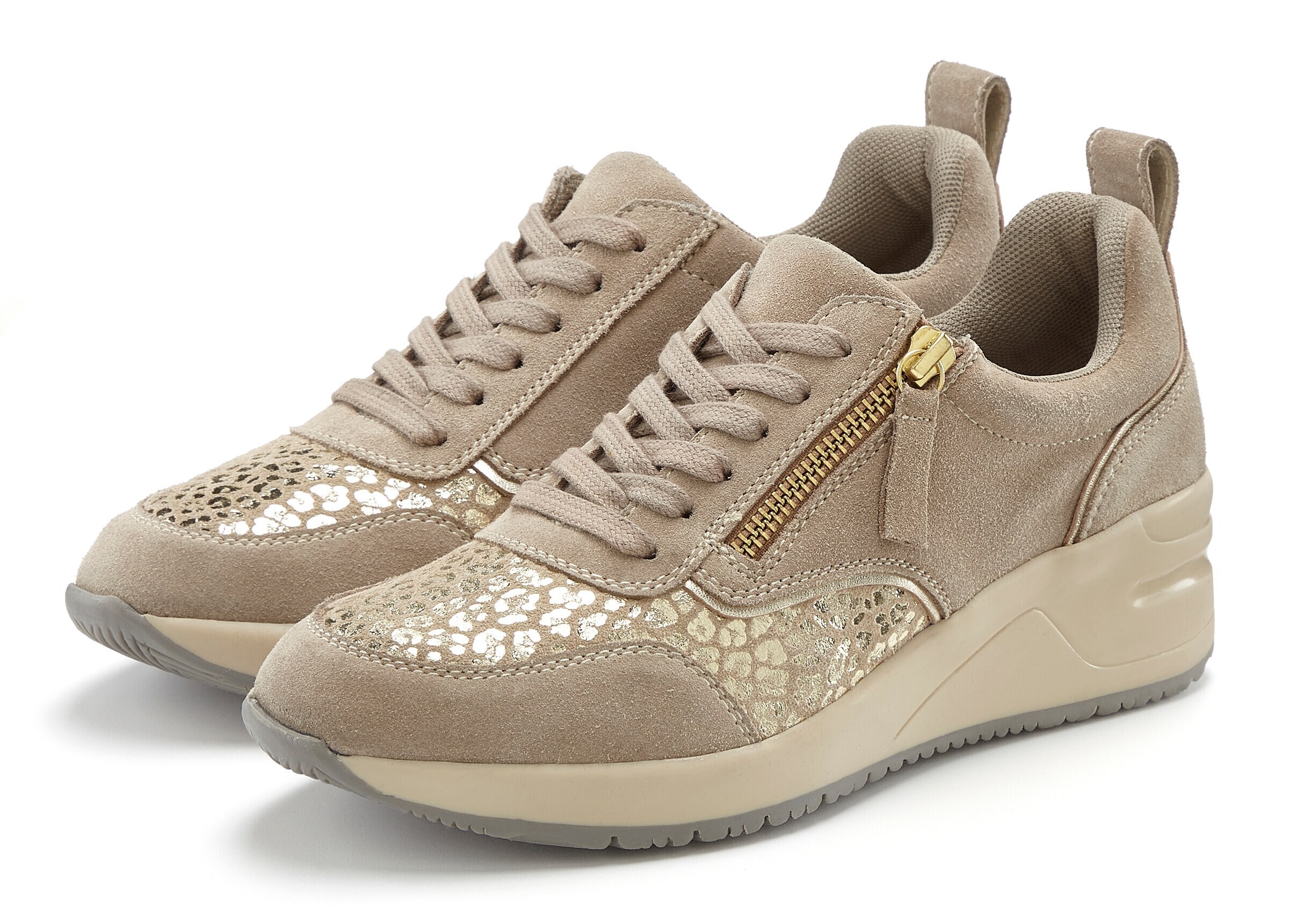 LASCANA Sneaker in Beige