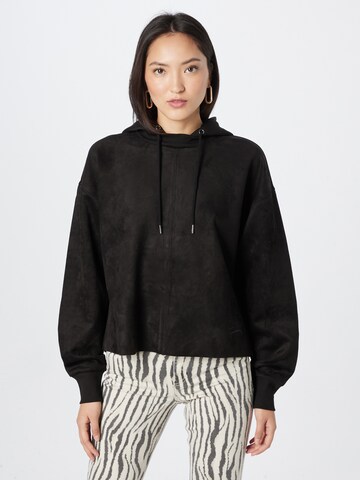 GUESS Sweatshirt 'ZORINA' in Zwart: voorkant