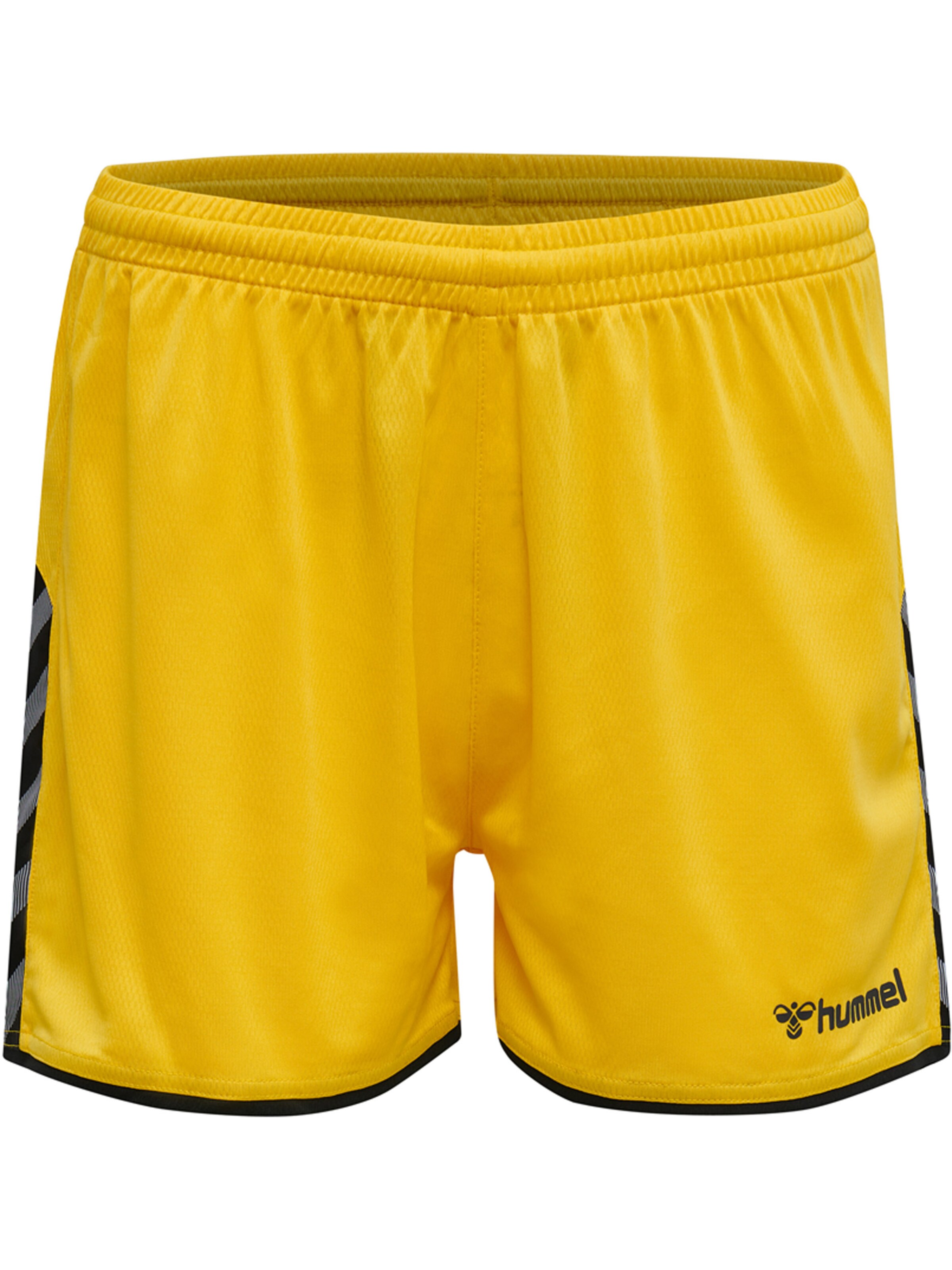 Hummel Sportshorts 'Poly' in Gelb: Vorderseite