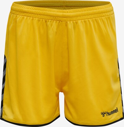 Hummel Pantalon de sport 'Poly' en jaune / noir / blanc, Vue avec produit