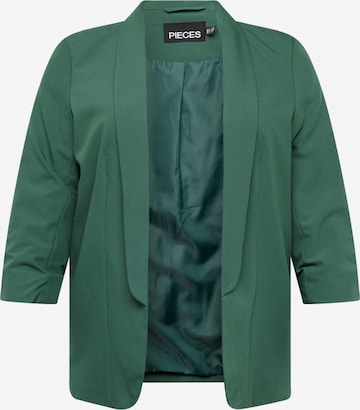 PIECES Curve Blazer 'PCBOSELLA' in Green: front