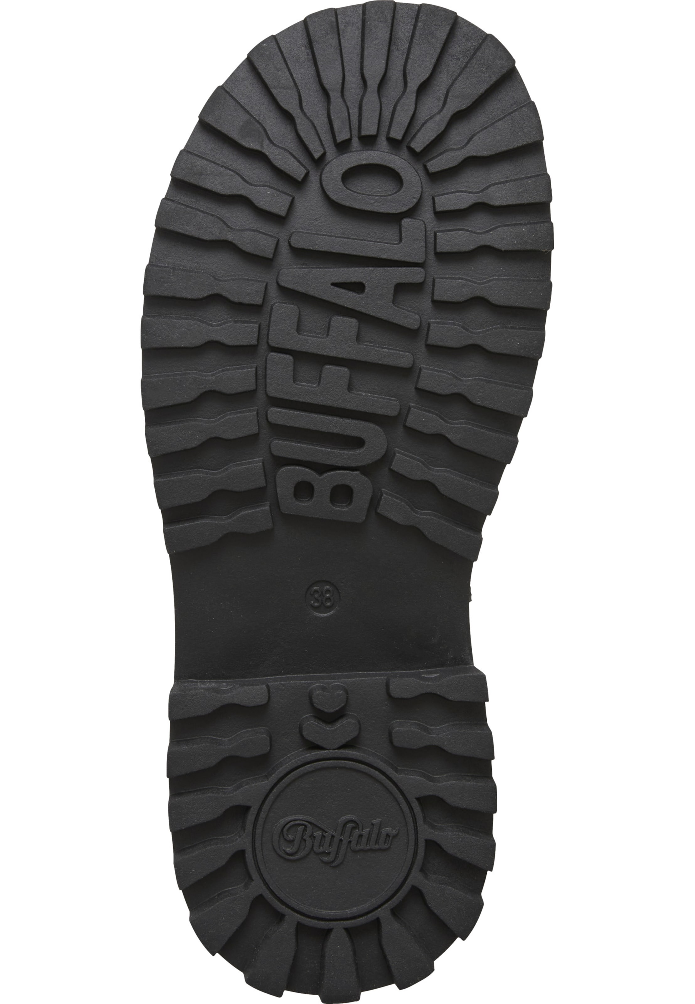 Bottines à lacets 'Pluto' BUFFALO en noir