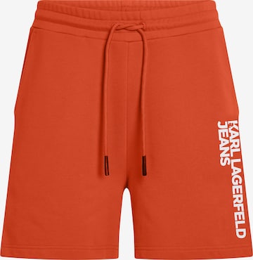 KARL LAGERFELD JEANS Loosefit Housut värissä punainen: etupuoli