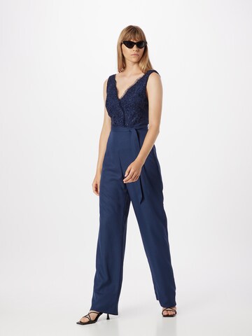 Tuta jumpsuit di mascara in blu