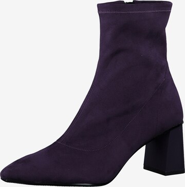 TAMARIS Ankle Boots in Purple: front