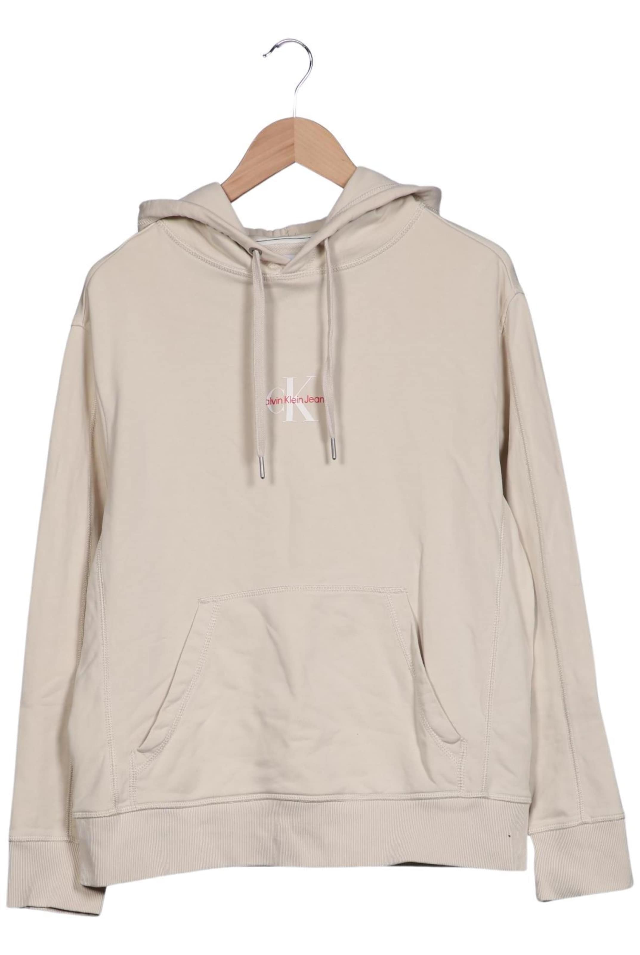 Calvin Klein Jeans Sweatshirt & Zip-Up Hoodie in L in Beige: front