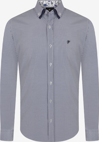 DENIM CULTURE Regular fit Overhemd 'Trent' in Blauw: voorkant