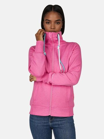 salzhaut Sweatvest in Roze: voorkant