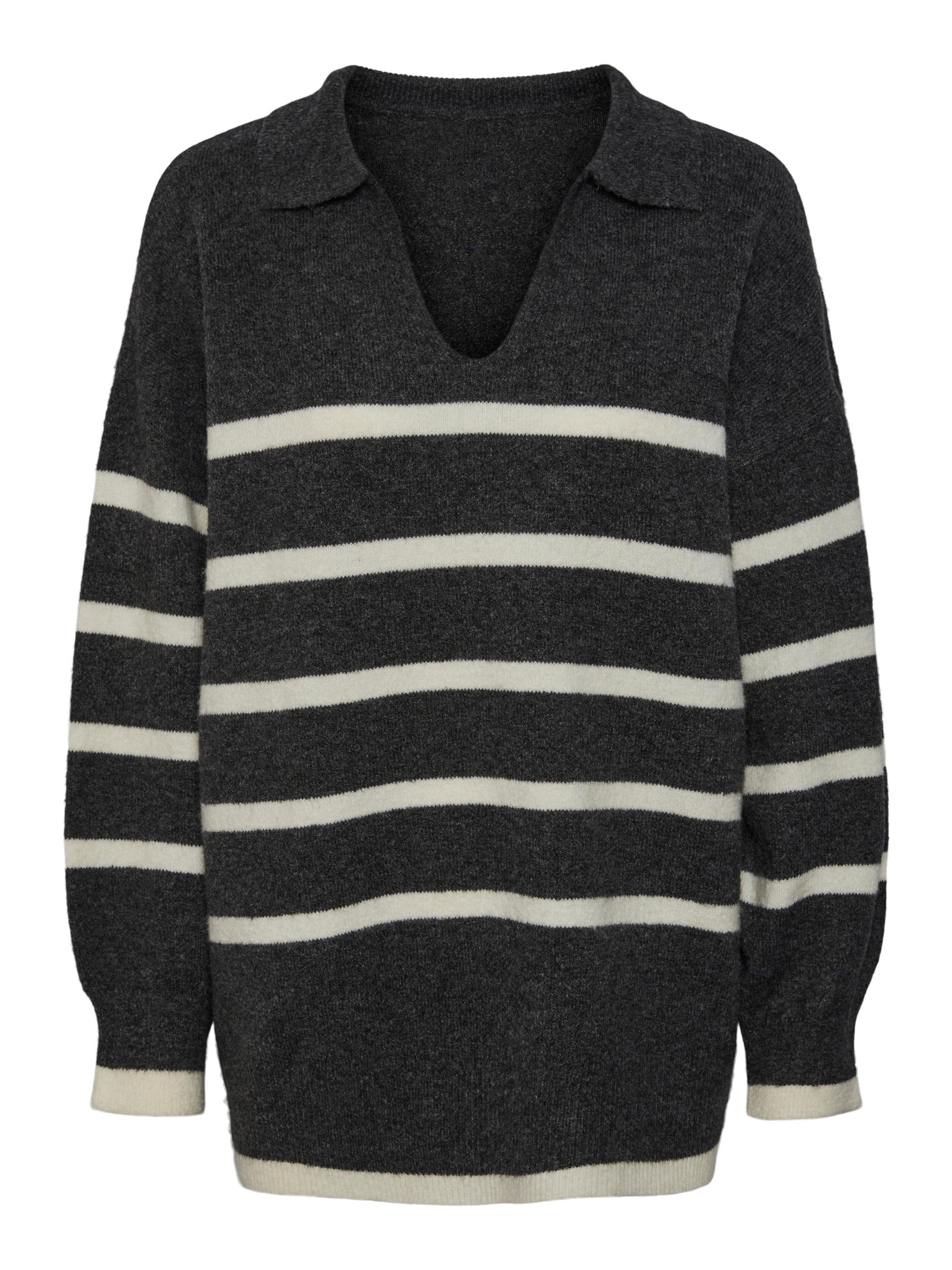 PIECES Πουλόβερ 'Noola' σε γκρι: μπροστά