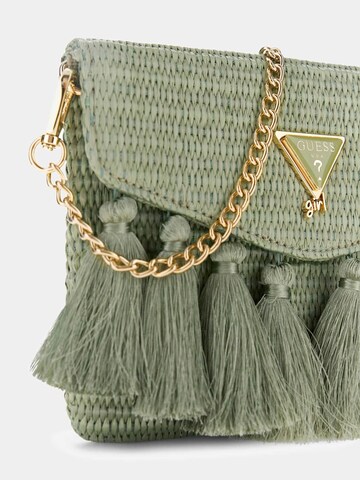 GUESS Shoulder Bag 'Raffia' in Green