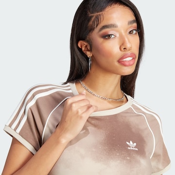 smėlio ADIDAS ORIGINALS Marškinėliai 'Colour Fade 3-Stripes'