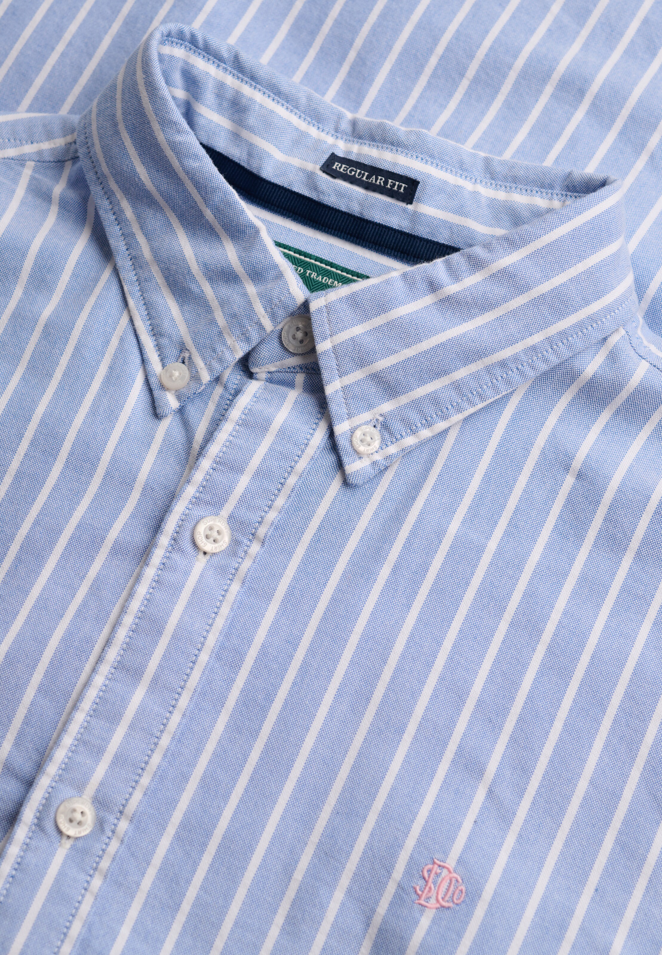 Superdry & Co Slim fit Button Up Shirt in Blue