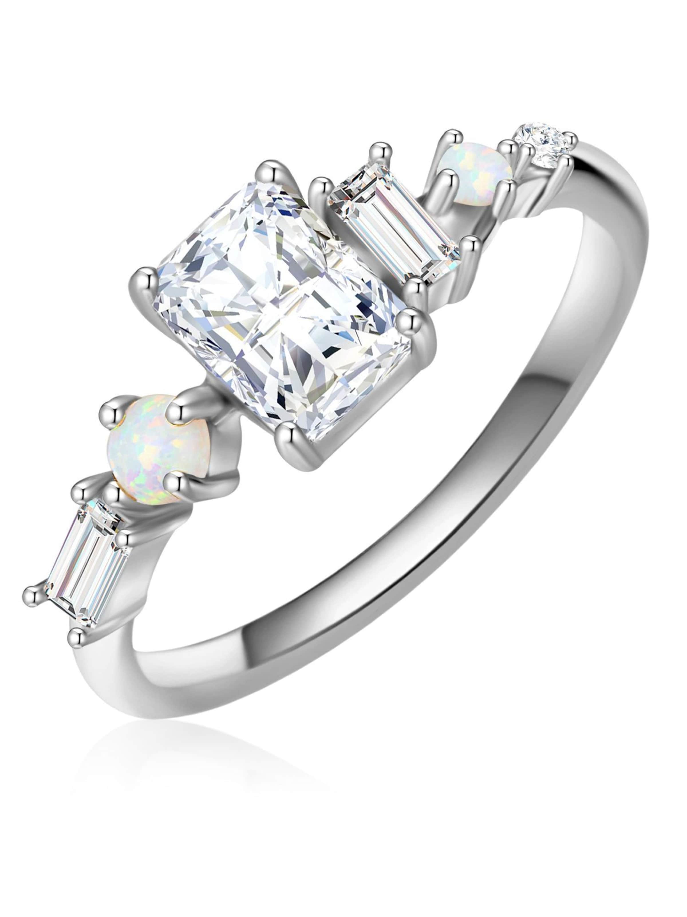 Glanzstücke München Ring in Zilver: voorkant