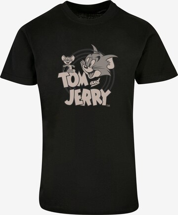 ABSOLUTE CULT Shirt 'Tom And Jerry' in Black: front