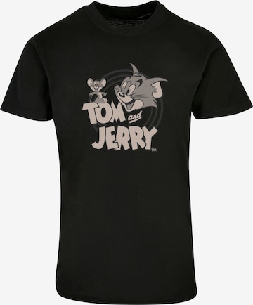 ABSOLUTE CULT Shirt 'Tom And Jerry' in Zwart: voorkant