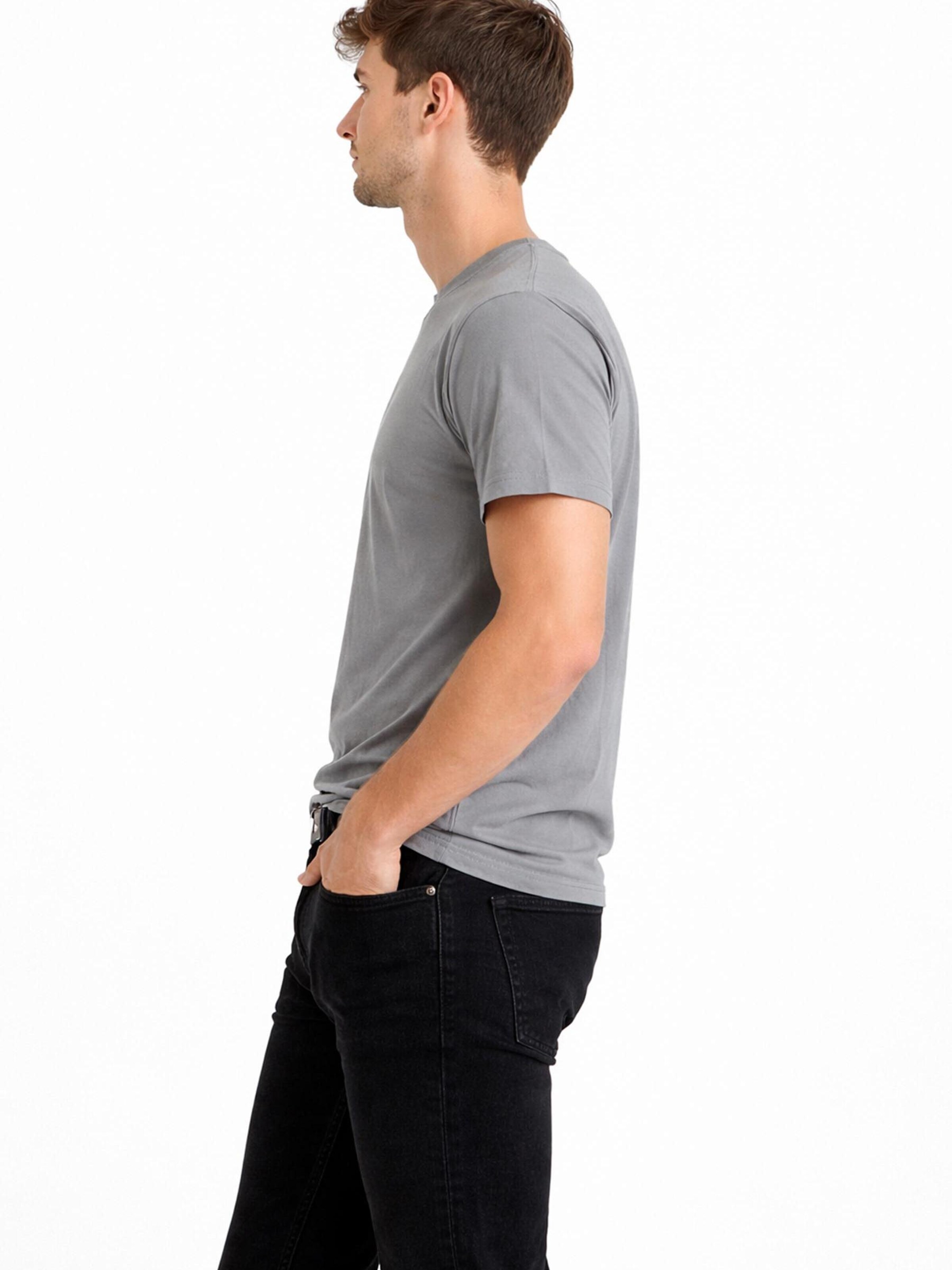 A Question Of (AQO) Shirt 'Anders Tee Garment Dyed'‌‌‌‌‌‌‌ in Grau