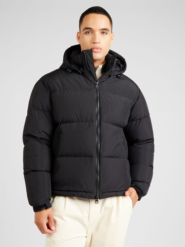 HUGO Winter Jacket 'Bironto' in Black: front