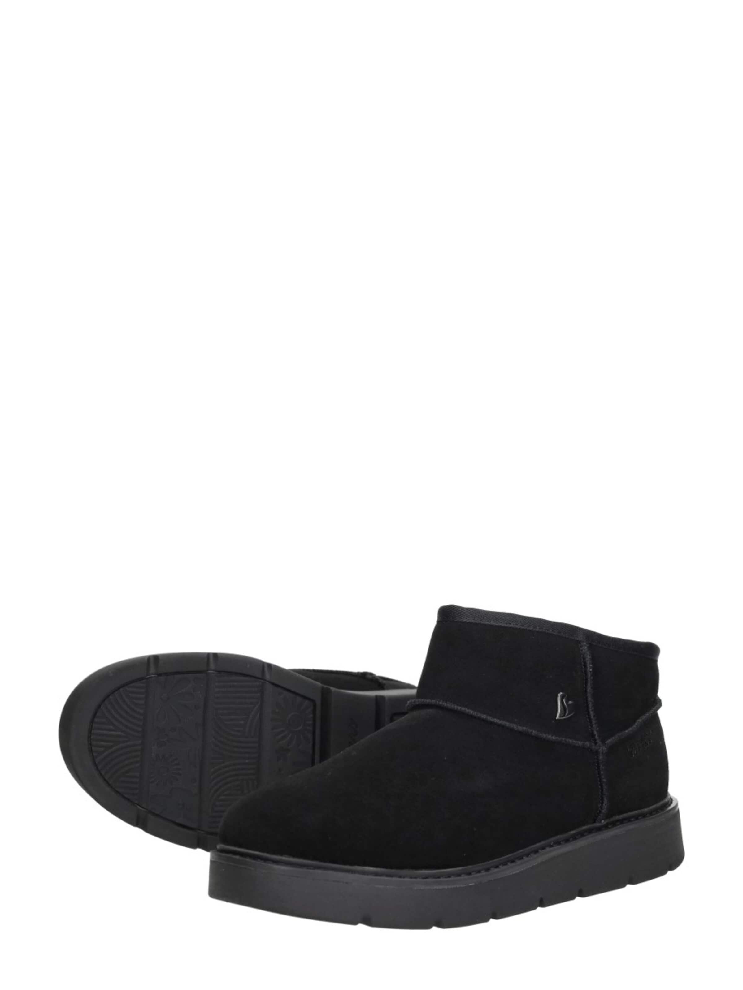 SKECHERS Enkellaarsje 'Keep Street - Cozy Mini' in Zwart