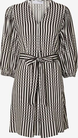 Robe SELECTED FEMME en noir : devant