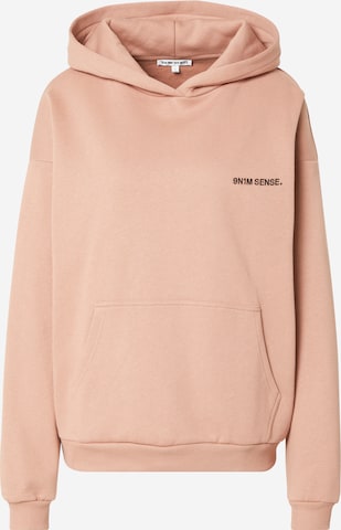 9N1M SENSE Sweatshirt 'SENSE' in Braun: predná strana