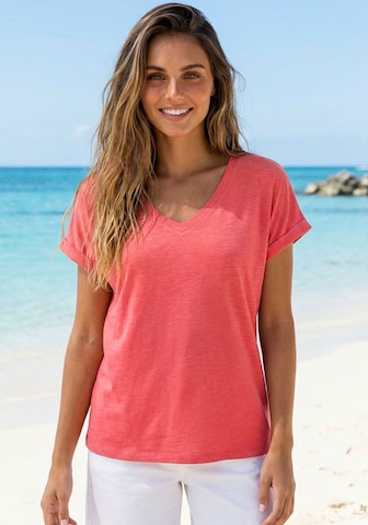 BEACH TIME Shirt in Orange: front