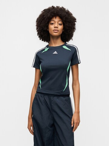 ADIDAS ORIGINALS Тениска 'Teamgeist' в синьо: отпред