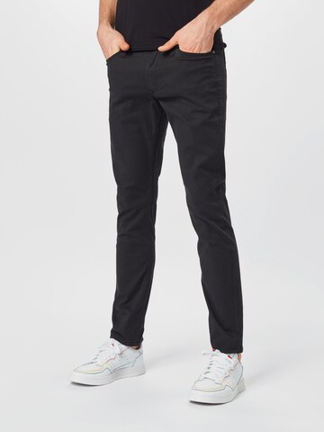 JACK & JONES Úzky strih Nohavice 'Glenn' - Čierna: predná strana