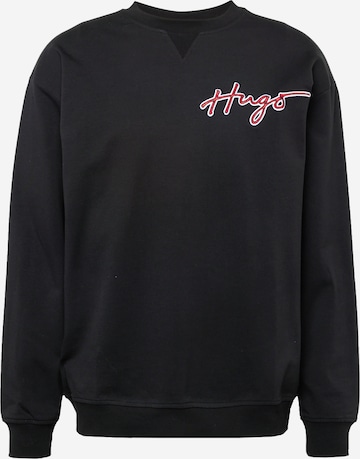 HUGO Red Sweatshirt in Zwart: voorkant