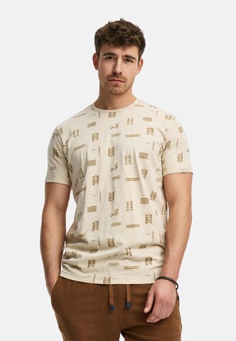 INDICODE JEANS Shirt 'Asbjorn' in Beige