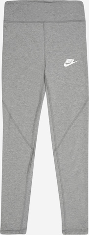 Skinny Leggings Nike Sportswear en gris : devant