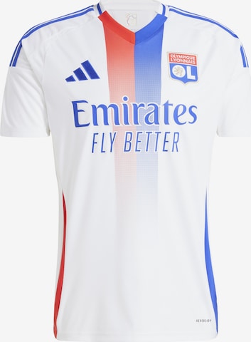 ADIDAS PERFORMANCE - Camiseta de fútbol 'Olympique Lyonnais 24/25 Home' en blanco: frente