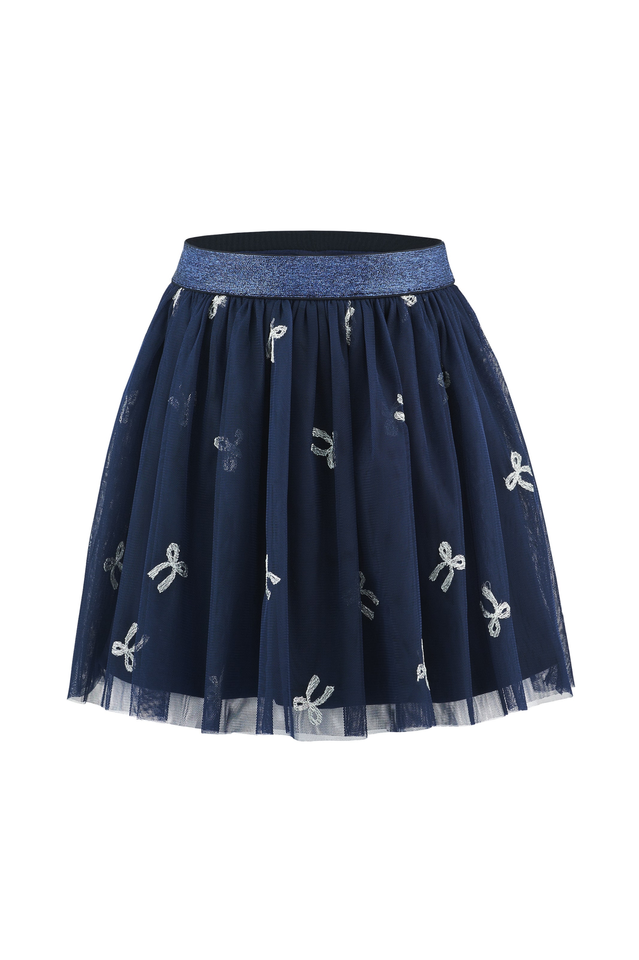 happy girls - Falda en azul: frente