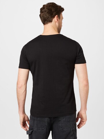 ALPHA INDUSTRIES - Ajuste regular Camiseta en negro