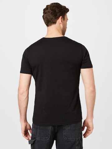 Coupe regular T-Shirt ALPHA INDUSTRIES en noir