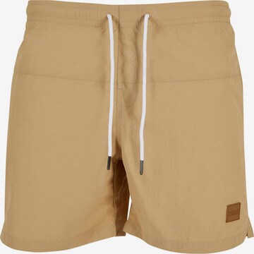 Urban Classics Board Shorts in Beige: front