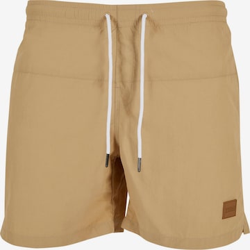 Shorts de bain Urban Classics en beige : devant