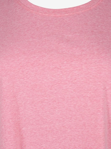 Zizzi Shirt 'VAVA' in Pink