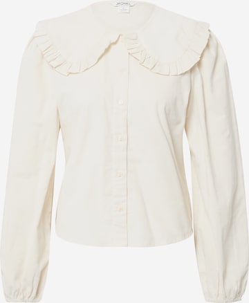 Monki - Blusa en blanco: frente