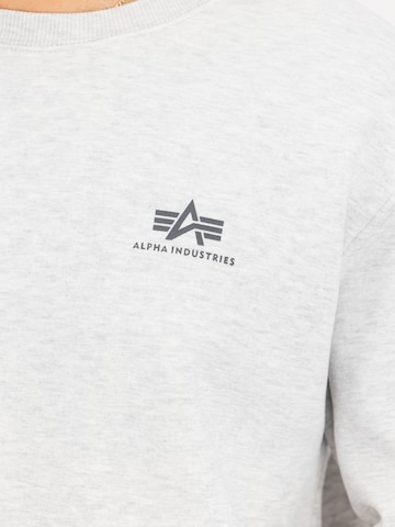 Bluză de molton de la ALPHA INDUSTRIES pe alb