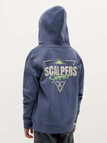 Scalpers Sweatvest 'Bay' in Blauw: voorkant