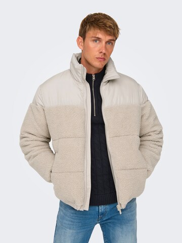 Veste d’hiver 'ONSEli' Only & Sons en gris