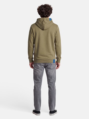salzhaut Sweatshirt 'Heff - Moin' in Green: back