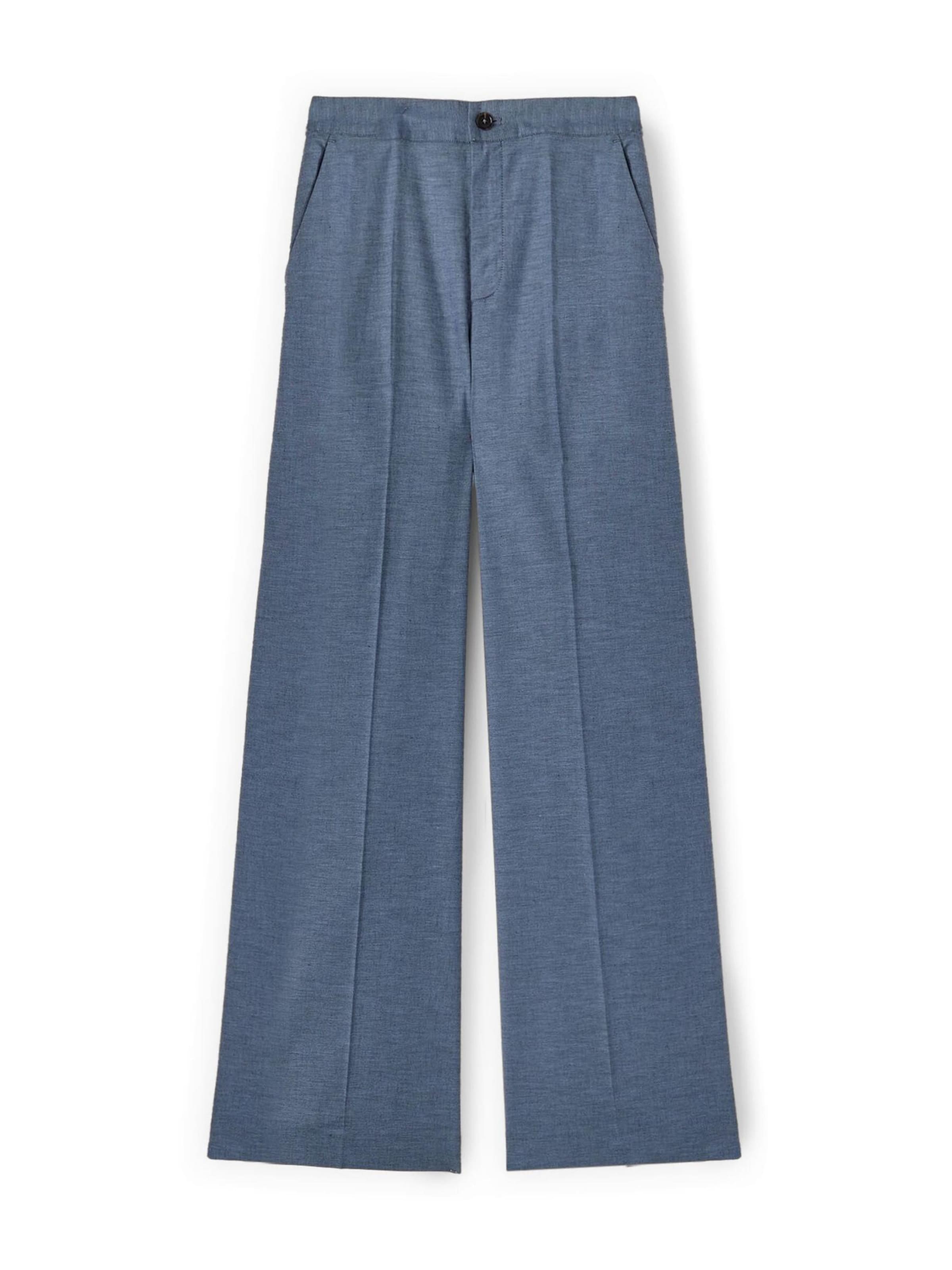 MOTIVI Wide leg Pants in Blue: front