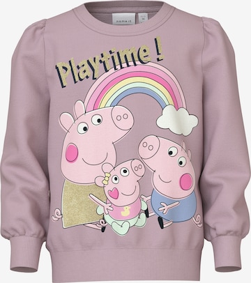 purpurinė NAME IT Megztinis be užsegimo 'NMFNORI PEPPA': priekis